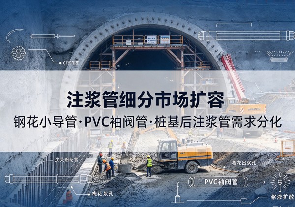 乐陵注浆管细分市场扩容，隧道钢花小导管、PVC 袖阀管、桩基后注浆管需求分化